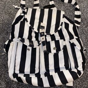 Striped backpack